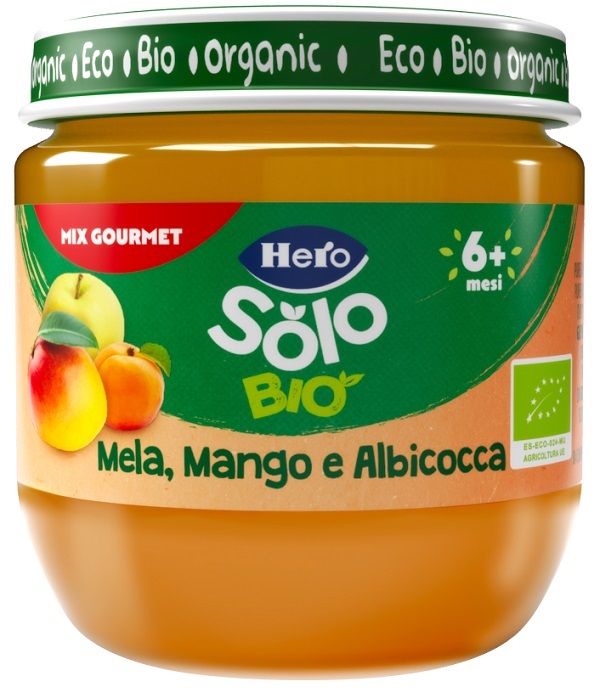 HERO SOLO OMOGENEIZZATO MELA MANGO 120 G - Farma Nice