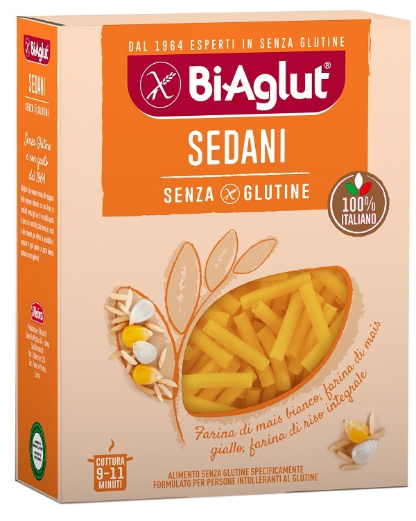 BIAGLUT PASTA SENZA GLUTINE SEDANI 400 G - Farma Nice