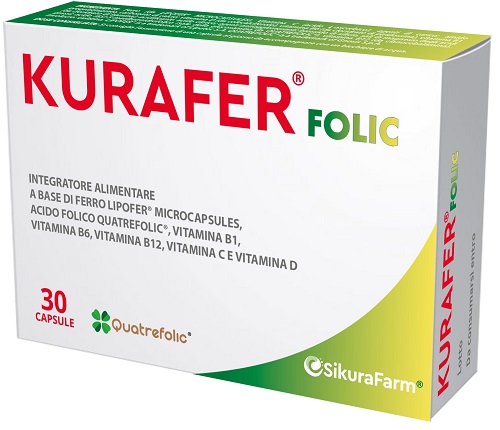 KURAFER FOLIC 30 CAPSULE - Farma Nice