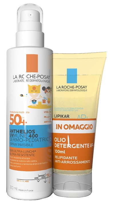 ANTHELIOS SPRAY UVMUNE DERMOPED 200 ML + OLIO 100 ML - Farma Nice