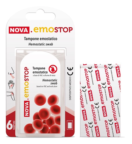 NOVA EMOSTOP TAMPONE EMOSTATICO 6 PEZZI - Farma Nice
