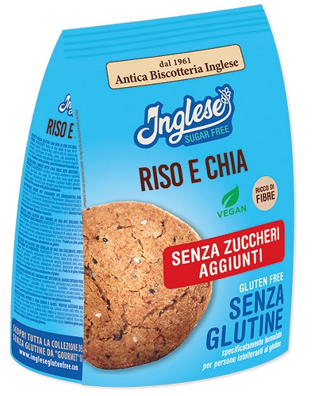 INGLESE BISCOTTI GRISO E CHIA SENZA ZUCCHERI AGGIUNTI 200 G - Farma Nice