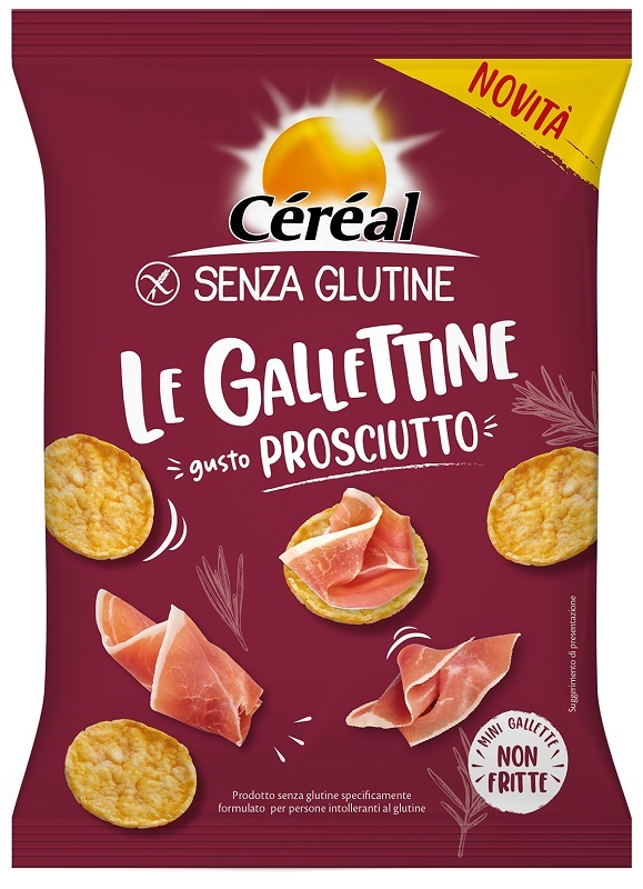 CEREAL SENZA GLUTINE GALLETTINE GUSTO PROSCIUTTO 70 G - Farma Nice