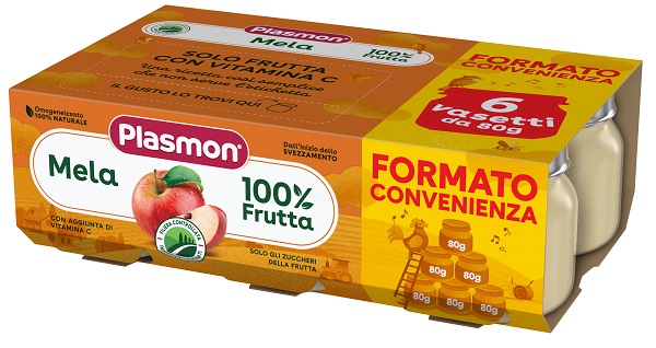 PLASMON OMOGENEIZZATO MELA 6X80 G - Farma Nice