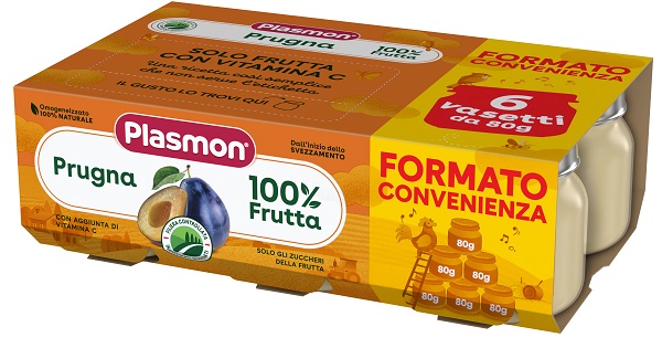 PLASMON OMOGENEIZZATO PRUGNA 6X80 G - Farma Nice
