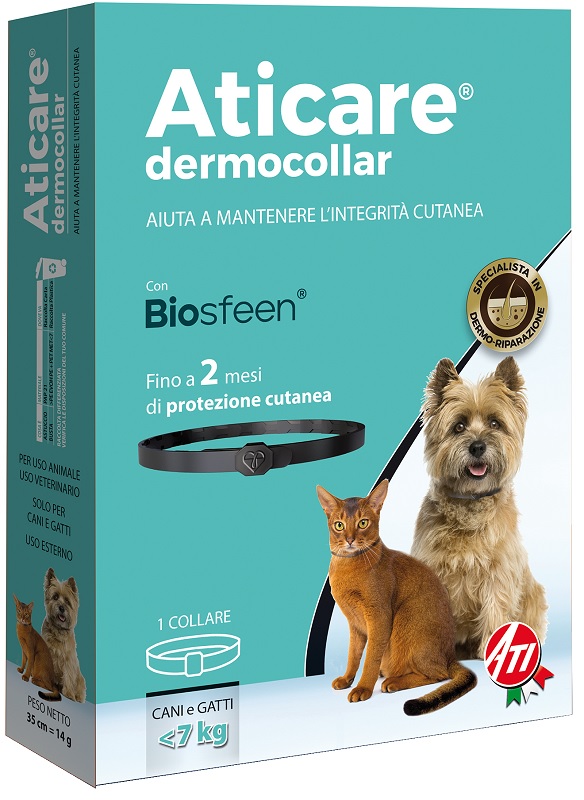 ATICARE DERMOCOLLAR CANI PICCOLI E GATTI CON PESO INFERIORE A 7 KG - Farma Nice