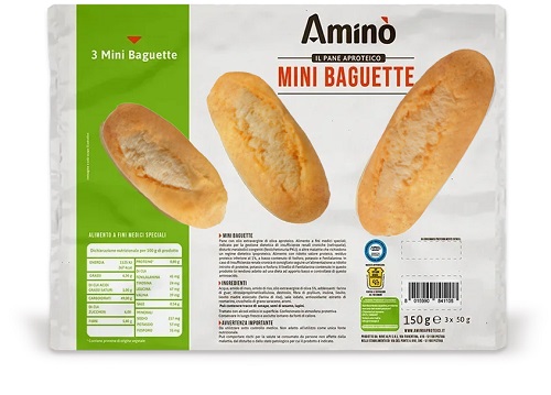 AMINO' MINI BAGUETTE 3 PEZZI DA 50 G - Farma Nice