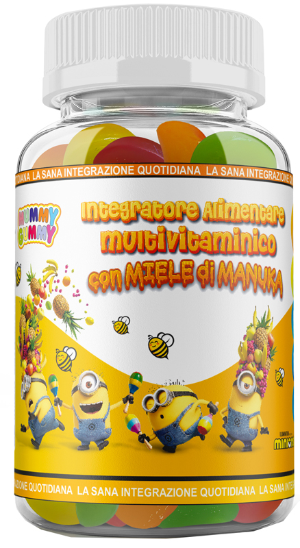 MUMMYGUMMY MULTIVITAMINICO CON MIELE DI MANUKA 60 GOMMOSE - Farma Nice