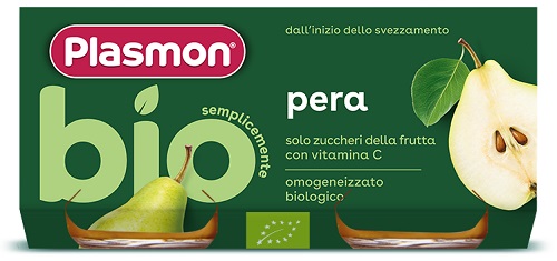 PLASMON OMOGENEIZZATO BIO PERA 2 VASETTI X 80 G - Farma Nice