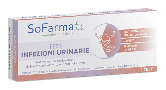 TEST AUTODIAGNOSTICO RAPIDO INFEZIONI URINARIE SOFARMAPIU' - Farma Nice