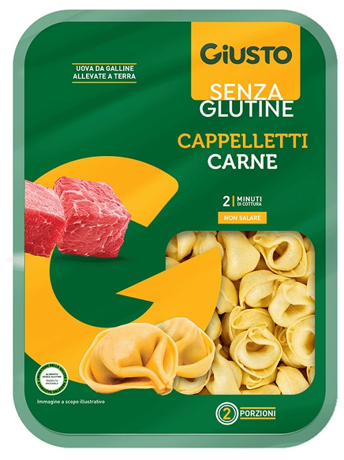 GIUSTO SENZA GLUTINE CAPPELLETTI DI CARNE 250 G - Farma Nice