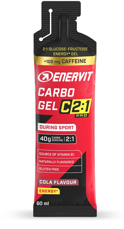 ENERVIT C2 1 PRO CARBO GEL COLA CON CAFFEINA 60 ML - Farma Nice