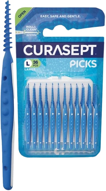CURASEPT PICKS LARGE 36 PEZZI - Farma Nice