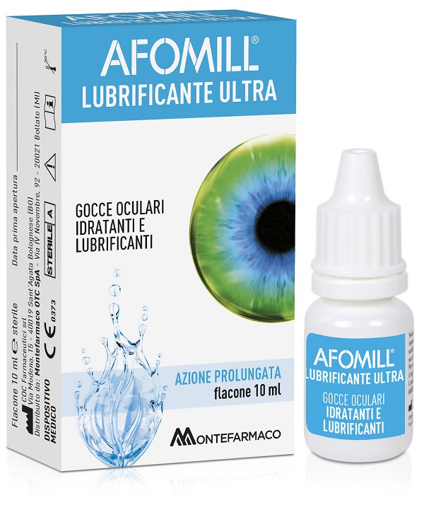 AFOMILL LUBRIFICANTE ULTRA GOCCE OCULARI 10 ML - Farma Nice