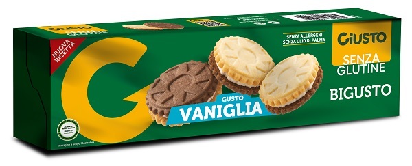 GIUSTO SENZA GLUTINE BIGUSTO VANIGLIA 120 G - Farma Nice