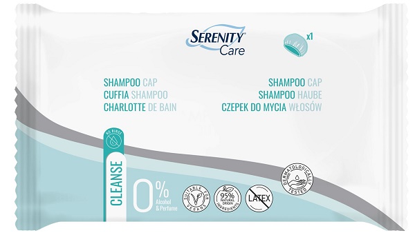SERENITY CARE CUFFIA SHAMPOO CAPELLI ADATTA A PERSONE CON RIDOTTA MOBILITA' - Farma Nice