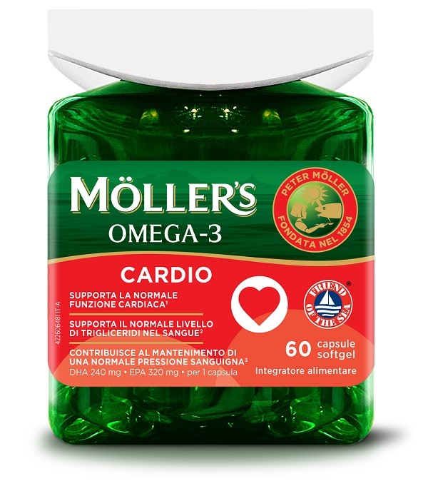 MOLLER'S OMEGA 3 CARDIO 60 CAPSULE - Farma Nice