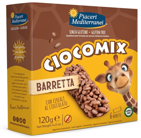 PIACERI MEDITERRANEI CIOCOMIX BARRETTA 6 PEZZI DA 20 G - Farma Nice