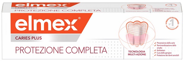 ELMEX DENTIFRICIO CARIES PLUS PROTEZIONE COMPLETA 75 ML - Farma Nice