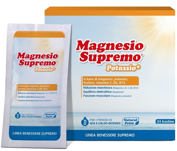 MAGNESIO SUPREMO POTASSIO+ 24 BUSTINE - Farma Nice