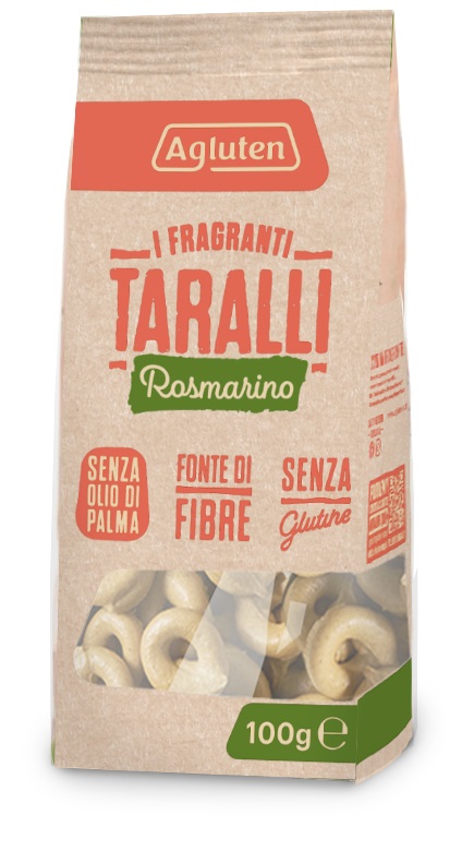 AGLUTEN TARALLI ROSMARINO 100 G - Farma Nice