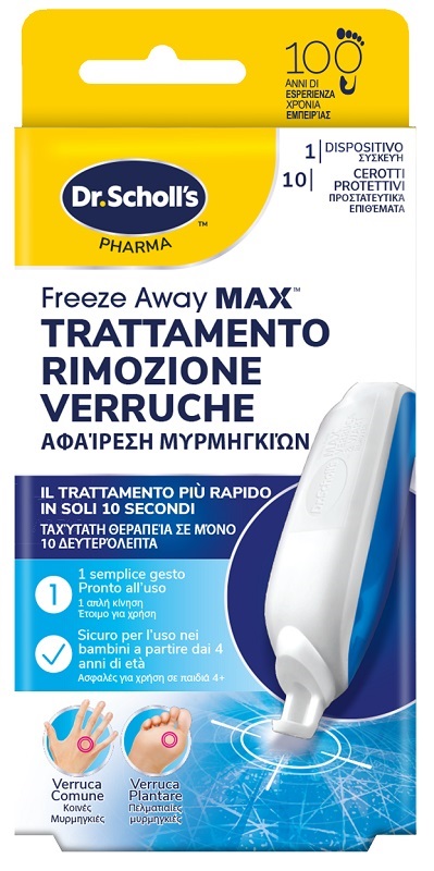 TRATTAMENTO RIMOZIONE VERRUCHE SCHOLL FREEZE AWAY MAX - Farma Nice