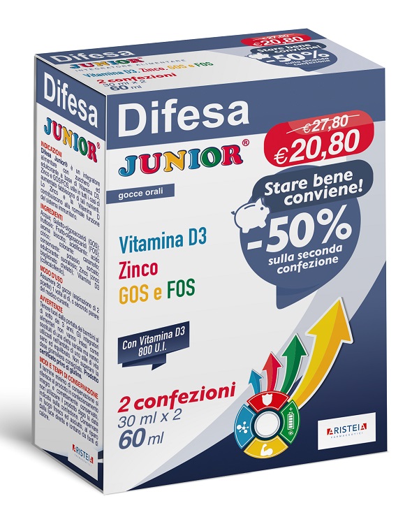 DIFESA JUNIOR GOCCE ORALI 30 ML BIPACK - Farma Nice