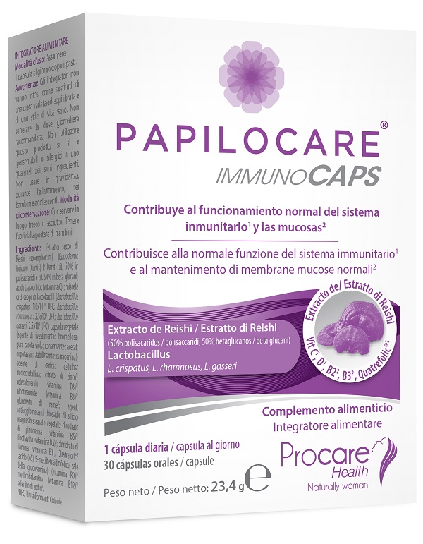 PAPILOCARE IMMUNOCAPS 30 CAPSULE - Farma Nice