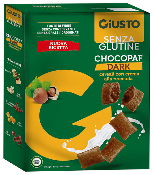 GIUSTO SENZA GLUTINE CHOCOPAF DARK 250 G - Farma Nice