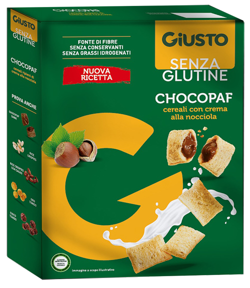 GIUSTO SENZA GLUTINE CHOCOPAF 250 G - Farma Nice