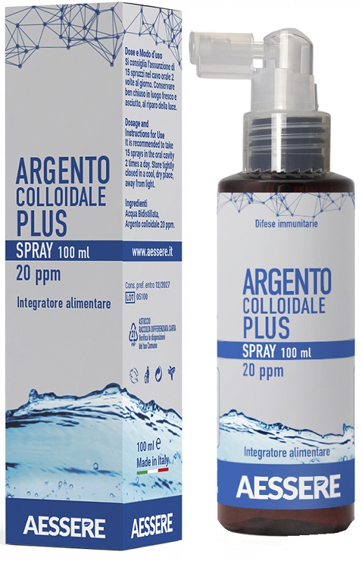 ARGENTO COLLOIDALE PLUS 20PPM SPRAY 100 ML - Farma Nice