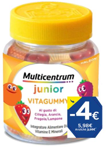 MULTICENTRUM VITAGUMMY 30 CARAMELLE GOMMOSE PROMO 2026 - Farma Nice