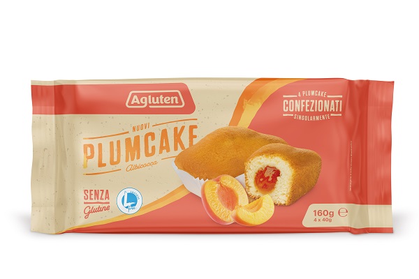 AGLUTEN NUOVI PLUMCAKE ALBICOCCA 4 PEZZI DA 40 G - Farma Nice