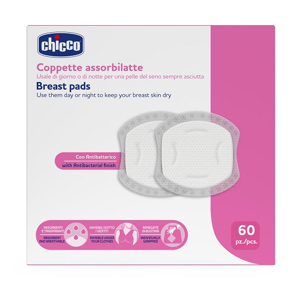 CHICCO COPPETTE ASSORBILATTE 60 PEZZI 2026 - Farma Nice