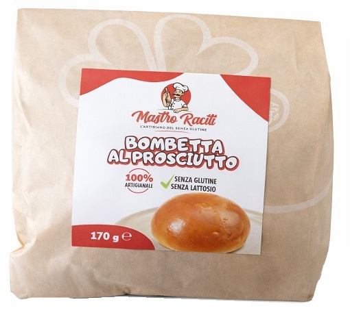 MASTRO RACITI BOMBETTA AL PROSCIUTTO 170 G SENZA GLUTINE SENZA LATTOSIO - Farma Nice