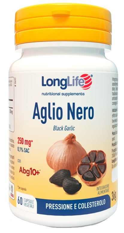 LONGLIFE AGLIO NERO 0,5% SAC 60 CAPSULE VEGETALI SENZA GLUTINE - Farma Nice